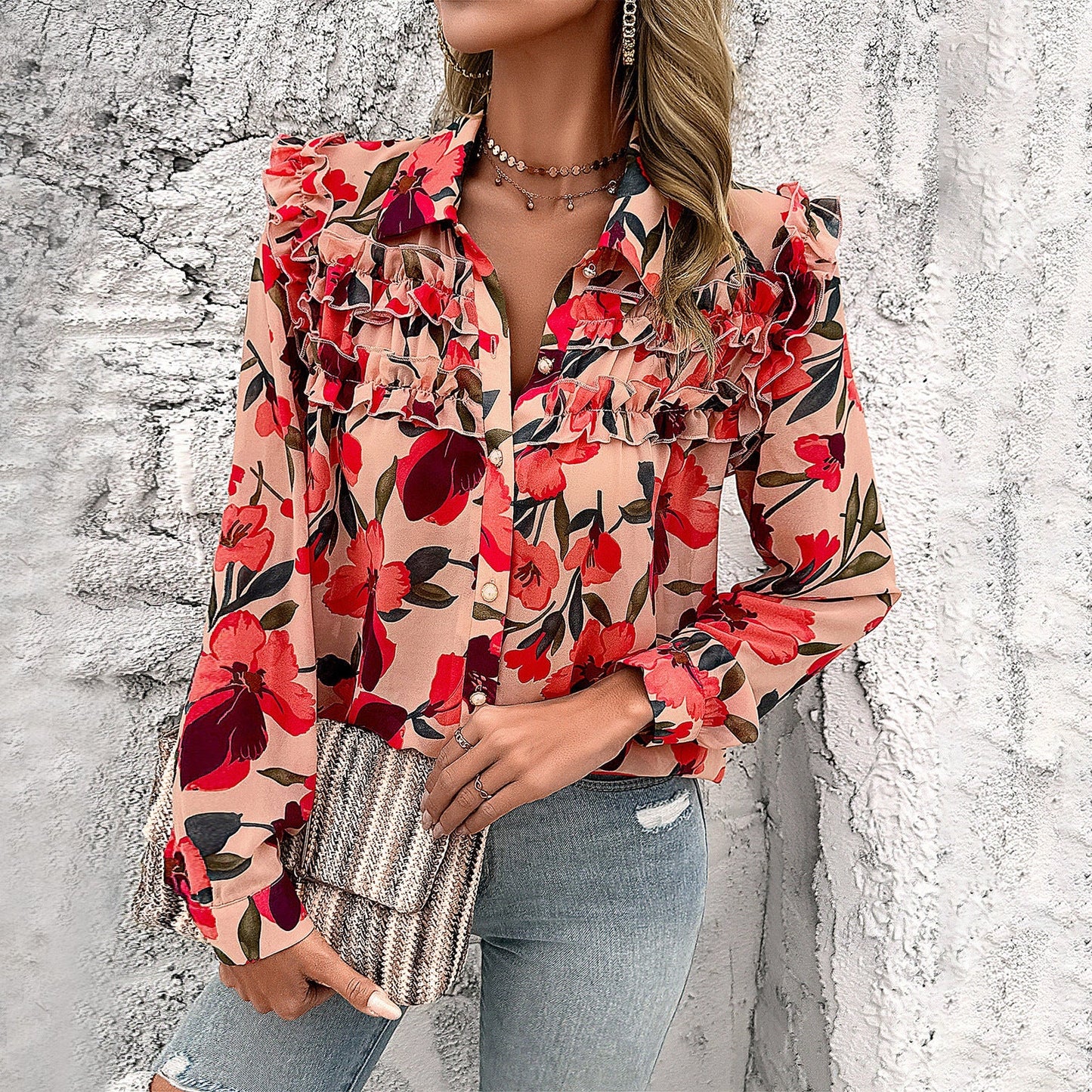 Sammy | Damen-Mode-Langarm-Shirt