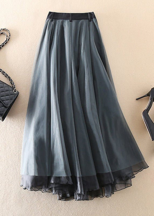 Layla - Eleganter Midi-Rock für Damen aus französischem Patchwork-Tüll